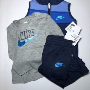 Nike 3-Piece Puffer Vest Baby Size 9 Month